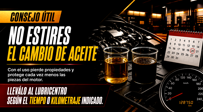 Consejo sobre el cambio de aceite